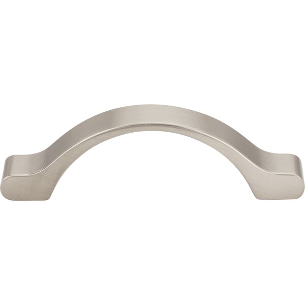 3 Center-to-Center Satin Nickel Arched Seaver Cabinet Pull